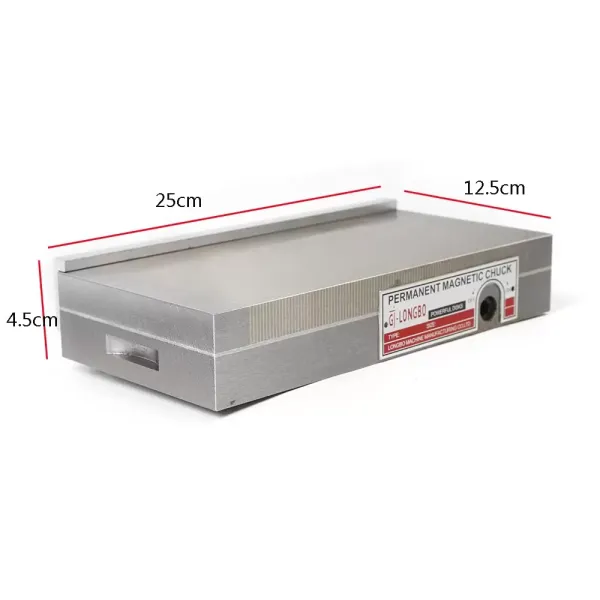 Zeer nauwkeurige magnetische klemplaat 125 x 250 mm voor schuurmachines