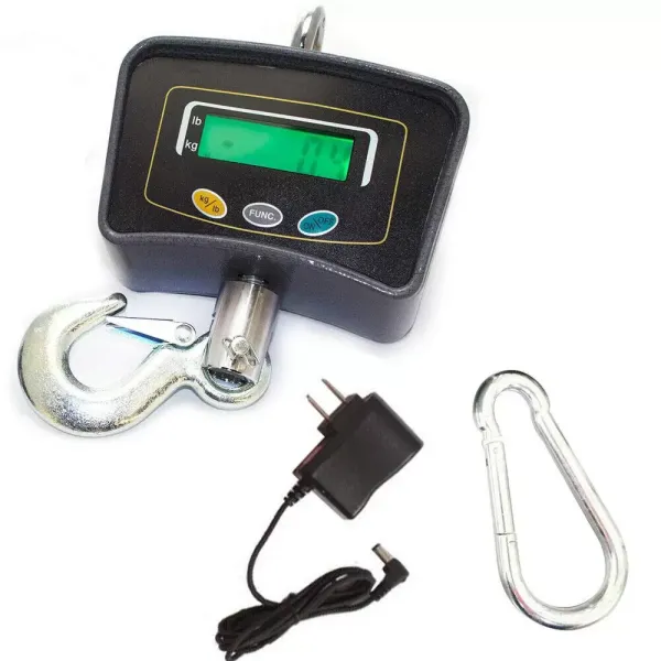 Elektronische weegschaal van 500 kg met LCD-display 1100LB - Digitale ophanghaak