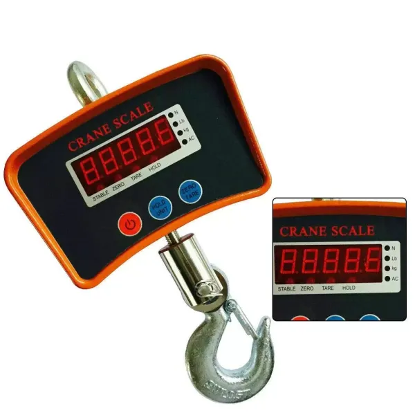 Kraanweegschaal Hangweegschaal Zware industriële lastweegschaal 500KG / 1100LBS Kraanweegschaal Hangweegschaal Zware industriële lastweegschaal 500KG / 1100LBS
