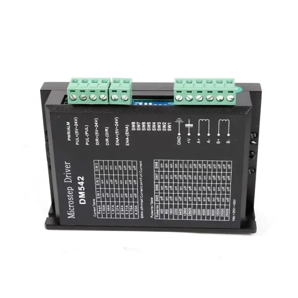 3-assige Nema 23 stappenmotor - DM542A stappenmotor - 4,2 A - stappenmotor + voeding - freesmachine graveerset. 3-assige Nema 23 stappenmotor - DM542A stappenmotor - 4,2 A - stappenmotor + voeding - freesmachine graveerset.