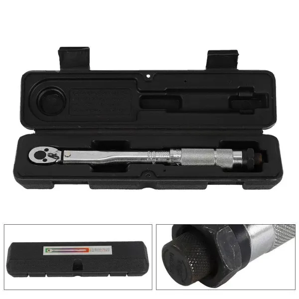 1/4" momentsleutel, gekalibreerde aandrijving, 5-25 Nm, professioneel koppel, verstelbare ratel, autoreparatie, met koffer