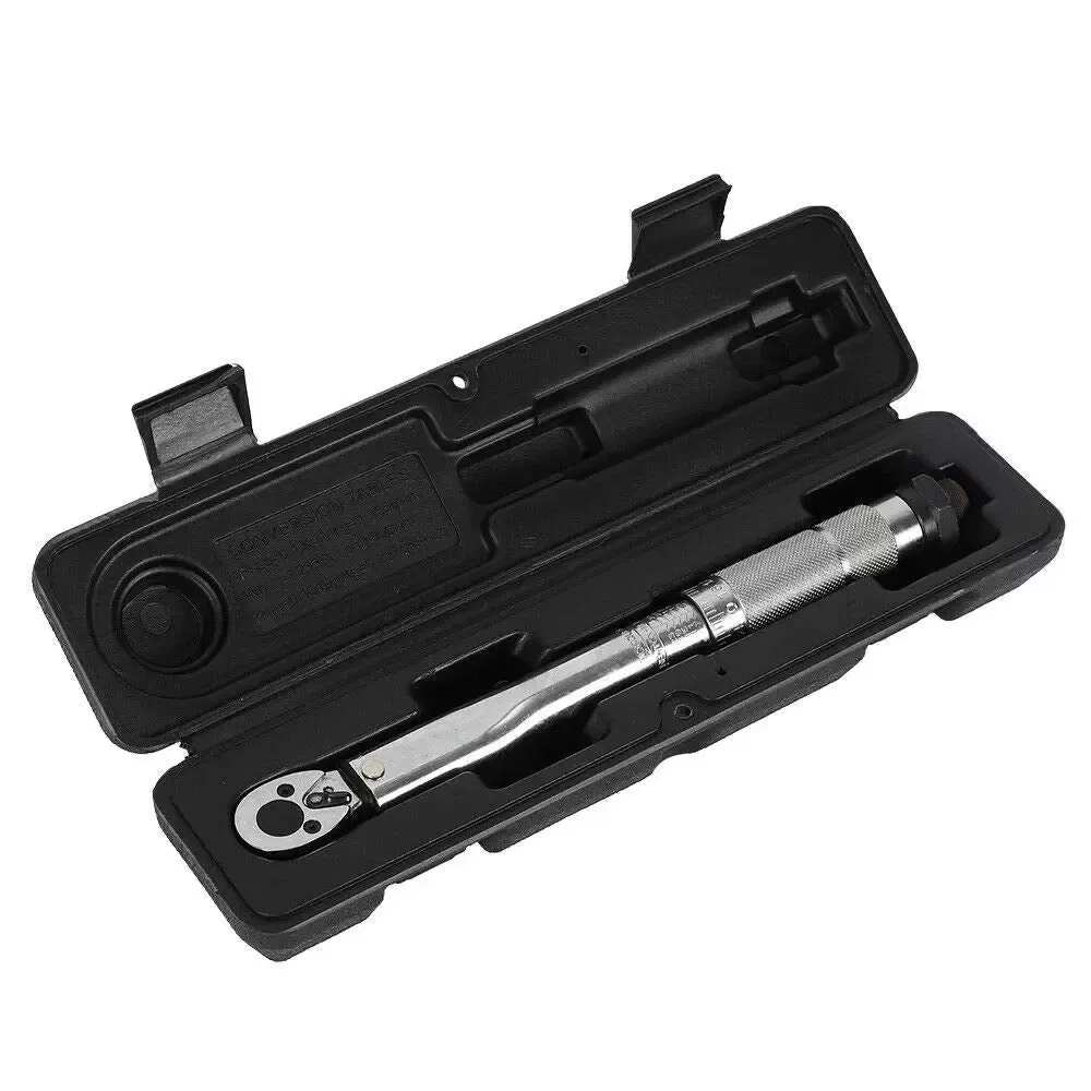 1/4" momentsleutel, gekalibreerde aandrijving, 5-25 Nm, professioneel koppel, verstelbare ratel, autoreparatie, met koffer