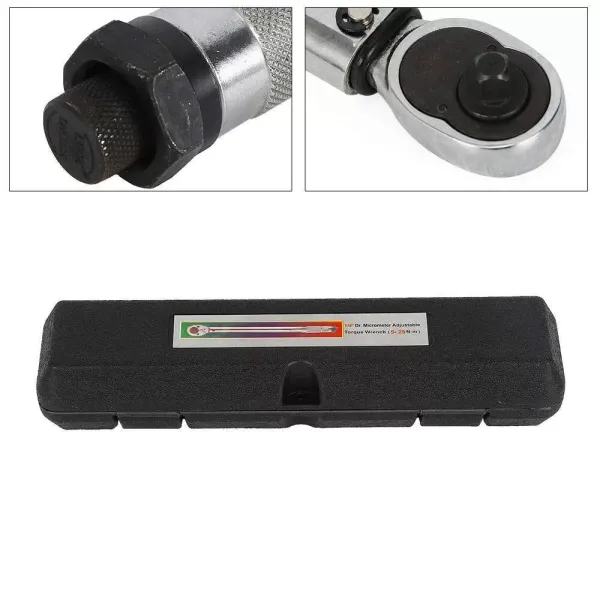 1/4" momentsleutel, gekalibreerde aandrijving, 5-25 Nm, professioneel koppel, verstelbare ratel, autoreparatie, met koffer 1/4" momentsleutel, gekalibreerde aandrijving, 5-25 Nm, professioneel koppel, verstelbare ratel, autoreparatie, met koffer
