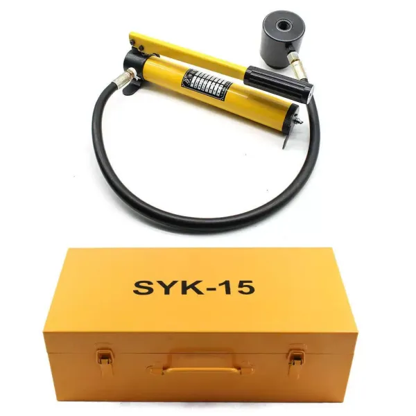 Hydraulische plaatperforator - Met cilinder en hydraulische pomp - In koffer - Eenvoudig onderhoud - 15 t Hydraulische plaatperforator - Met cilinder en hydraulische pomp - In koffer - Eenvoudig onderhoud - 15 t