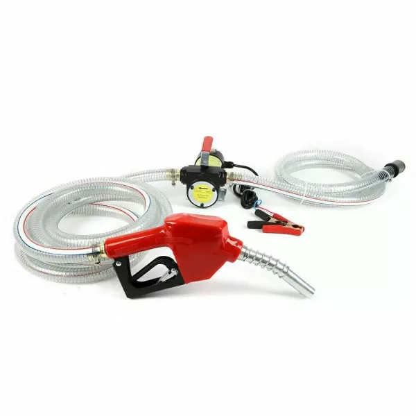 Zelfaanzuigende dieselpomp 12 V Stookoliepomp met 2 slangen 175 W 50 l/min