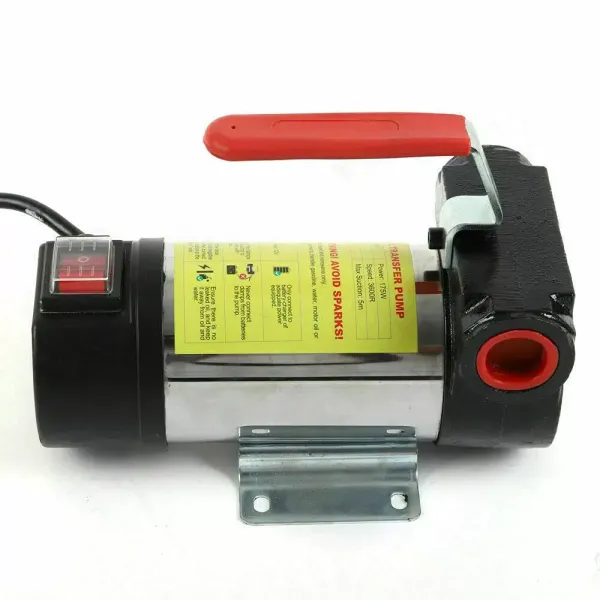 Zelfaanzuigende dieselpomp 12 V Stookoliepomp met 2 slangen 175 W 50 l/min