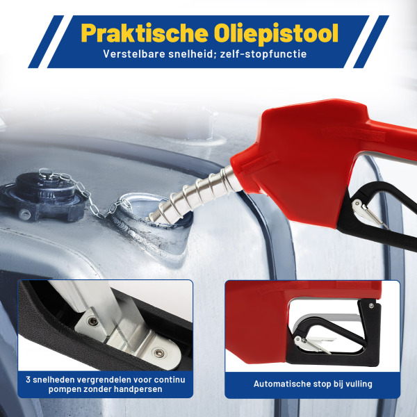Zelfaanzuigende dieselpomp 230 V 45 l/min Stookoliepomp Brandstofpomp Oliepomp Tankstationmeter Zelfaanzuigende dieselpomp 230 V 45 l/min Stookoliepomp Brandstofpomp Oliepomp Tankstationmeter