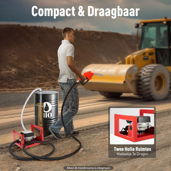 Elektrische dieselpomp, 45 l / min, 12V stookoliepomp, zelfaanzuigend gereedschap voor diesel, brandstofpomp met meter Elektrische dieselpomp, 45 l / min, 12V stookoliepomp, zelfaanzuigend gereedschap voor diesel, brandstofpomp met meter