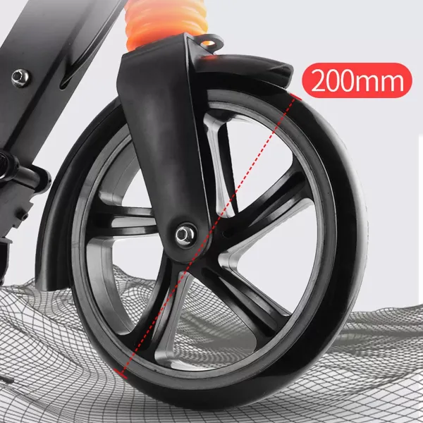 CNCEST opvouwbare scooter voor volwassenen tot 100 kg - verstelbare hoogte (zwart)