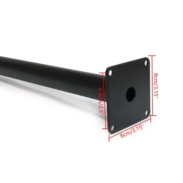 Taps toelopende tafelpoten - Metaal - Zwart - 4 x 72 cm - Gepoedercoate stalen poten Taps toelopende tafelpoten - Metaal - Zwart - 4 x 72 cm - Gepoedercoate stalen poten