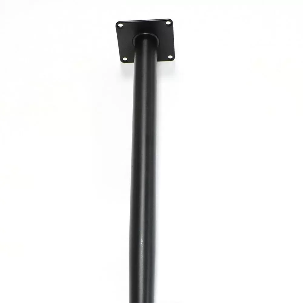 Taps toelopende tafelpoten - Metaal - Zwart - 4 x 72 cm - Gepoedercoate stalen poten