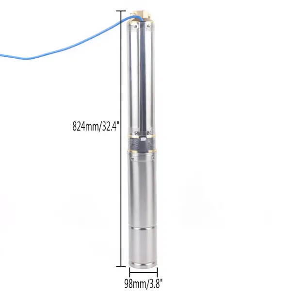 5000L/h diepe putpomp roestvrijstalen dompelpomp 58m bronpomp watervoorziening 550W