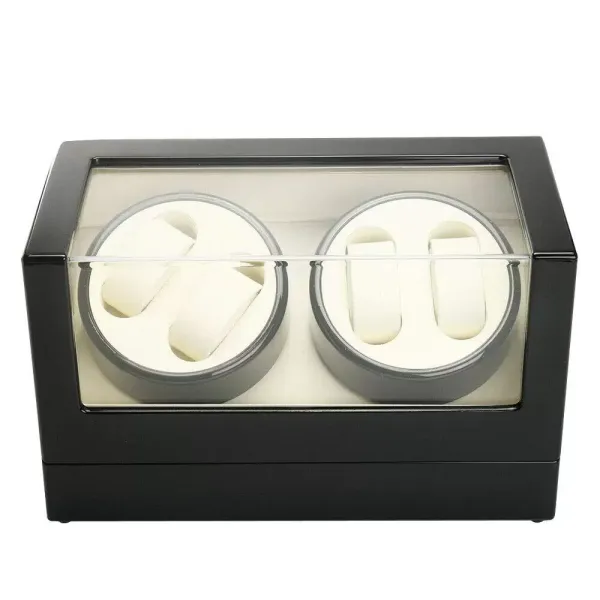 CNCEST 4+0 houten automatische watchwinder met vergrendelingsmechanisme