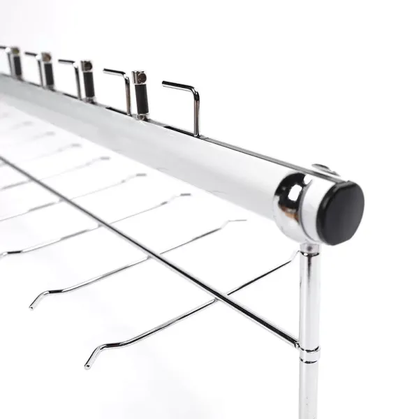 Set van 10 aluminium brilhouders voor zonnebrillen - opslag en display - met hangslot Set van 10 aluminium brilhouders voor zonnebrillen - opslag en display - met hangslot