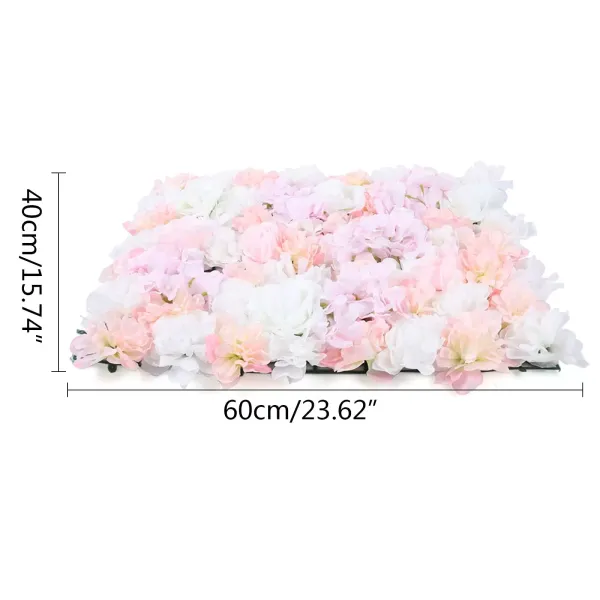 Set van 8 kunstbloemen voor tuindecoratie 40 x 60 cm