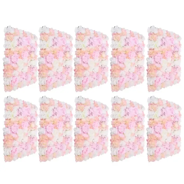 Kunstzijde Hortensia Bloemen voor Tuin, Bruiloft, Evenement, Straat, Hoofdfeest, 60 x 40 x 7 cm (roze)