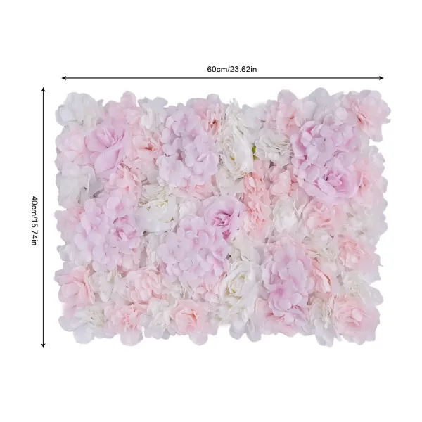 12x40x60cm Kunstmatige Roos Bloem Muur Bruiloft Decoratie Straat Achtergrond Zijden Bloem Muur