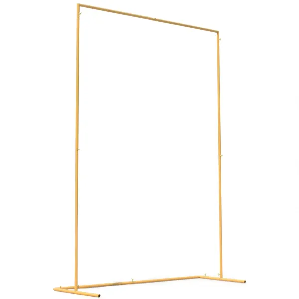 Bruiloftsboog, verwijderbaar vierkant, 2m x 1,5m, huwelijksboog, bloemenframe, bruiloftsdecoratie, voor bruiloft, feest, achtergrond (goud)