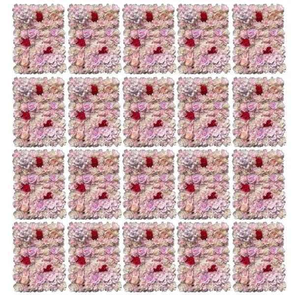 20 stks Kunstmatige Bloempotten Rose Muur Bloempotten Achtergrond Decoratie Bruiloft Decoratie 40x60 cm