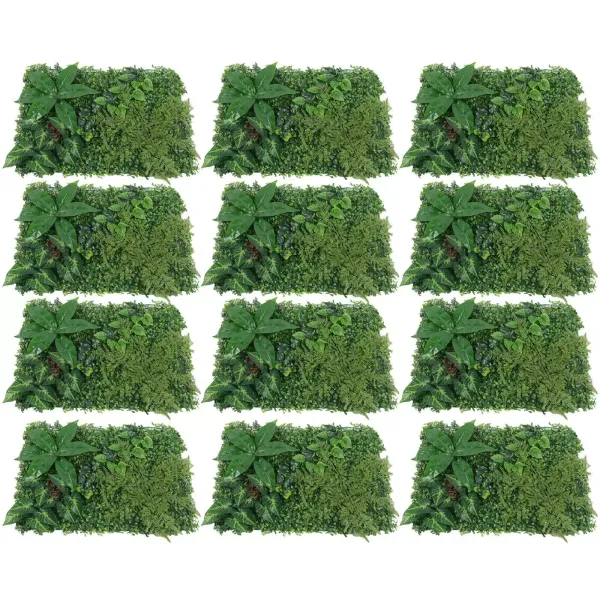 12 stuks kunstbladeren voor planten 40x60cm 4 bloemen