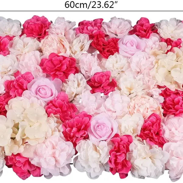 CNCEST 4 stuks kunstzijde rozenbloem voor bruiloftsfeest woondecoratie 60x40cm crème lichtgeel roze CNCEST 4 stuks kunstzijde rozenbloem voor bruiloftsfeest woondecoratie 60x40cm crème lichtgeel roze