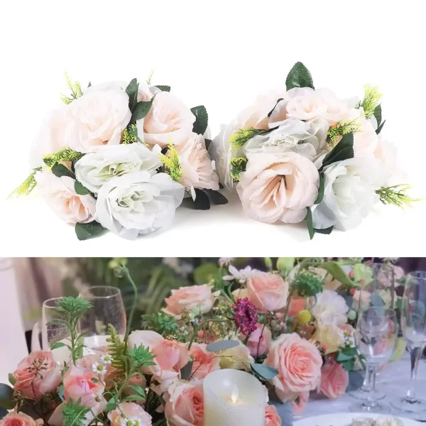 Champagne + witte kleur bruidsboeketten nep kunstmatige rozenbloem bruiloft bloemen met strass steentjes Champagne + witte kleur bruidsboeketten nep kunstmatige rozenbloem bruiloft bloemen met strass steentjes