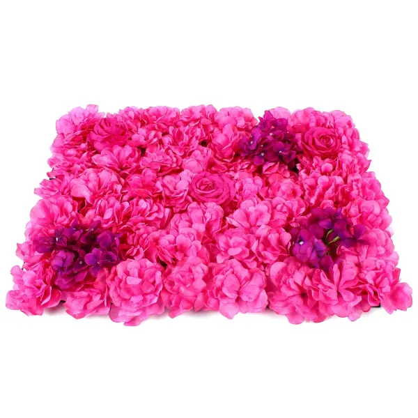 CNCEST 12X Kunstbloemen Muurrozen Kunstbloemen voor Bruiloft Achtergrond Straatdecoratie 40 x 60 x 2 cm