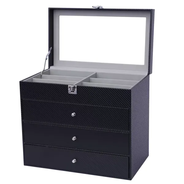Bril Zonnebril Zonnebril Box Dienblad Display Showcase Organizer Sieradenbakje met deksel Bril Zonnebril Zonnebril Box Dienblad Display Showcase Organizer Sieradenbakje met deksel