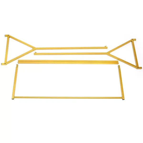 Duurzaam metalen kledingrek met planken 160 x 120 x 40 cm Duurzaam metalen kledingrek met planken 160 x 120 x 40 cm