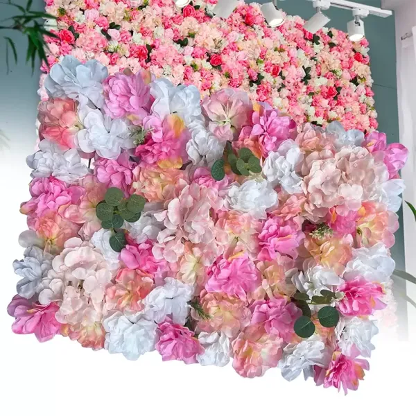CNCEST 6 stuks plantenbloemmuur roze paars dahlia + hortensia + doe-het-zelf bruiloftswegachtergrond CNCEST 6 stuks plantenbloemmuur roze paars dahlia + hortensia + doe-het-zelf bruiloftswegachtergrond