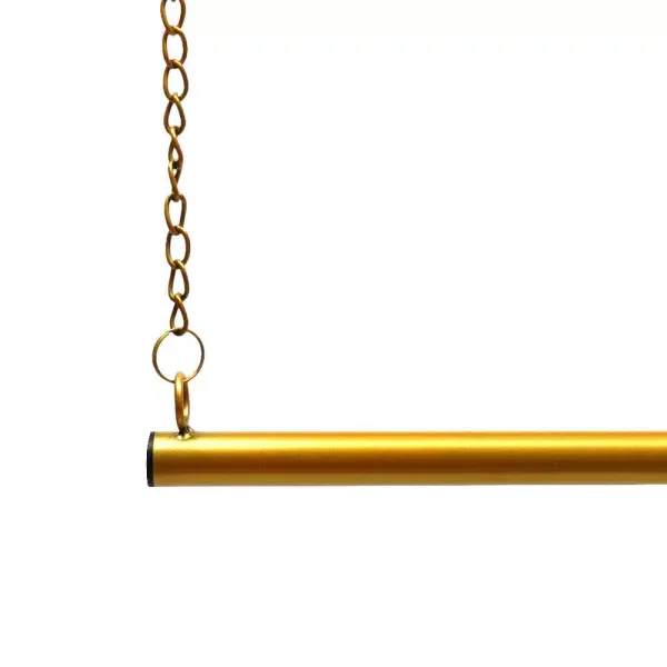 2-delig kledingrek - Goud - Verstelbare hoogte - 120 cm