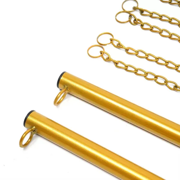 2-delig kledingrek - Goud - Verstelbare hoogte - 120 cm