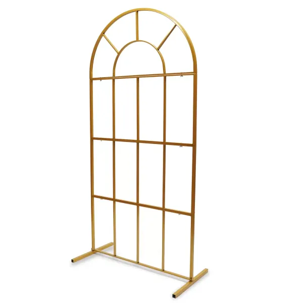 Bruiloft Ballonboog Gouden Metalen Ballonhouder Standaard Bruiloft Accessoires DIY 100x50x200cm