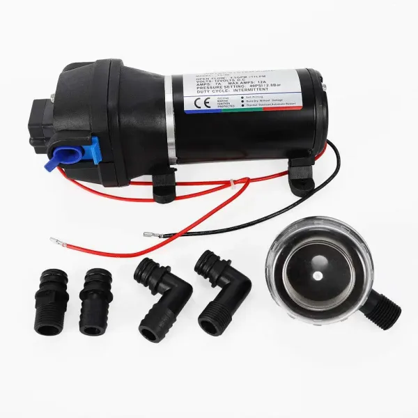 Perswaterpomp - 12V - 17L/min - voor algemene watertransmissie - Sproeipomp - Klein regensysteem