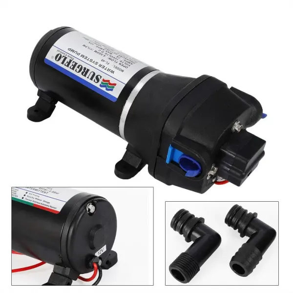 Perswaterpomp - 12V - 17L/min - voor algemene watertransmissie - Sproeipomp - Klein regensysteem Perswaterpomp - 12V - 17L/min - voor algemene watertransmissie - Sproeipomp - Klein regensysteem