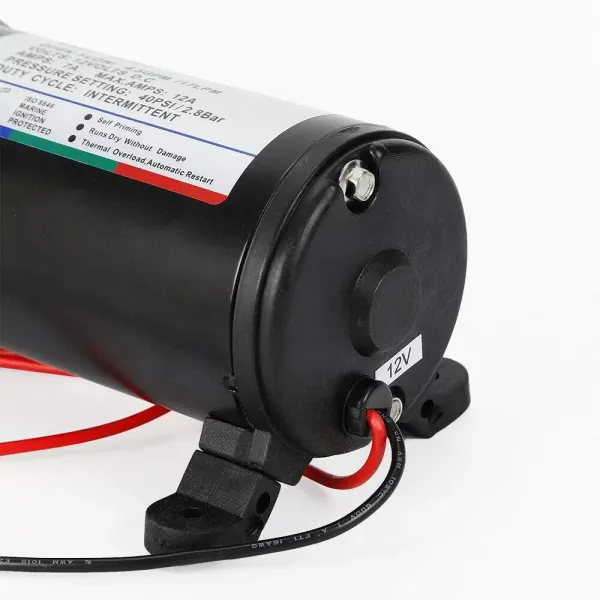 Perswaterpomp - 12V - 17L/min - voor algemene watertransmissie - Sproeipomp - Klein regensysteem Perswaterpomp - 12V - 17L/min - voor algemene watertransmissie - Sproeipomp - Klein regensysteem