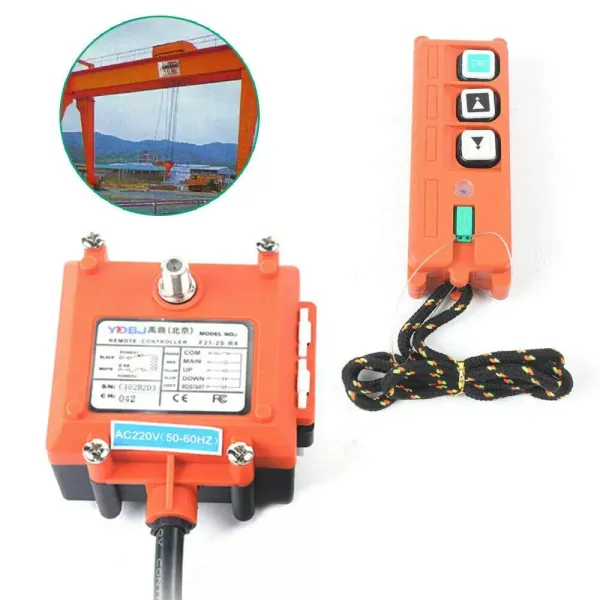 F21-2S draadloze elektrische kraan - IP65 - dubbele elektrische zender - voor miniatuurliften en elektrische takels