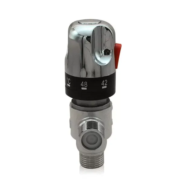 G1/2 3-weg thermostatische mengkraan voor douchesysteem watertemperatuurregeling slangbak
