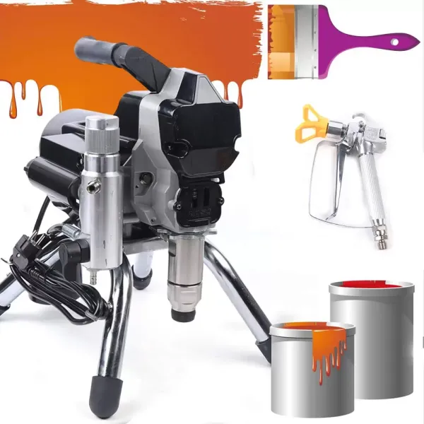 2200 W 3000 PSI airless verfspuit, hoge druk, gebruik binnen en buiten, zwart