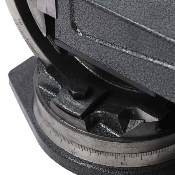 100 mm bankschroef - Hoge precisie - Kantelbaar 90° - Draaibare voet - Tafelbankschroef