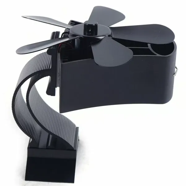 Kachelventilator zonder elektriciteit, geen geluid, open haardventilator, roterende ventilator met 5 bladen Kachelventilator zonder elektriciteit, geen geluid, open haardventilator, roterende ventilator met 5 bladen