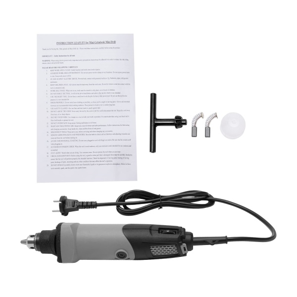 220 V elektrische schuurmachine 6 variabele bramen 400 W 28000 tpm voor doe-het-zelf schuren en snijden (0,6-6,5 mm)