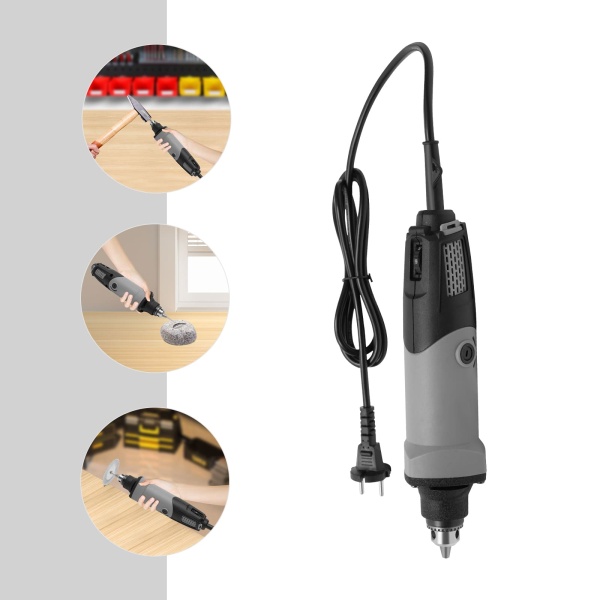 220 V elektrische schuurmachine 6 variabele bramen 400 W 28000 tpm voor doe-het-zelf schuren en snijden (0,6-6,5 mm)