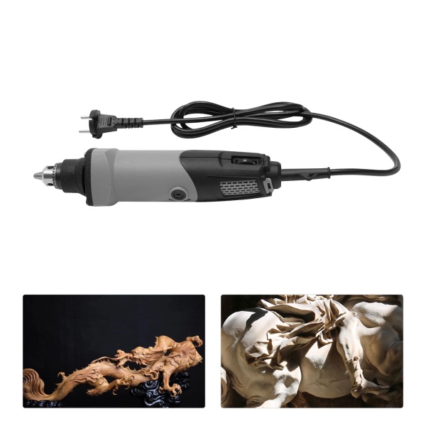 220 V elektrische schuurmachine 6 variabele bramen 400 W 28000 tpm voor doe-het-zelf schuren en snijden (0,6-6,5 mm)
