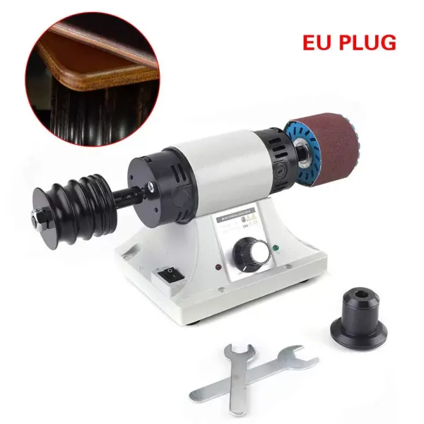 Leerpolijstmachine 220 V - Elektrische schuurmachine voor alle plantaardige leersoorten - 350 W - 0-8000 tpm.