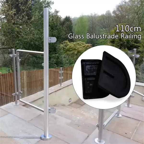 304 roestvrijstalen balustradepaal - 110 cm 304 roestvrijstalen balustradepaal - 110 cm