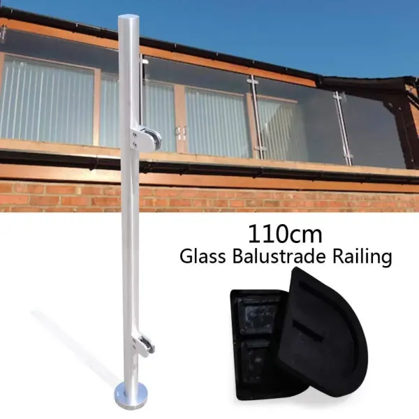 304 roestvrijstalen balustradepaal - 110 cm 304 roestvrijstalen balustradepaal - 110 cm