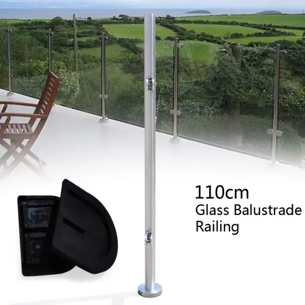304 roestvrijstalen balustradepaal - 110 cm 304 roestvrijstalen balustradepaal - 110 cm