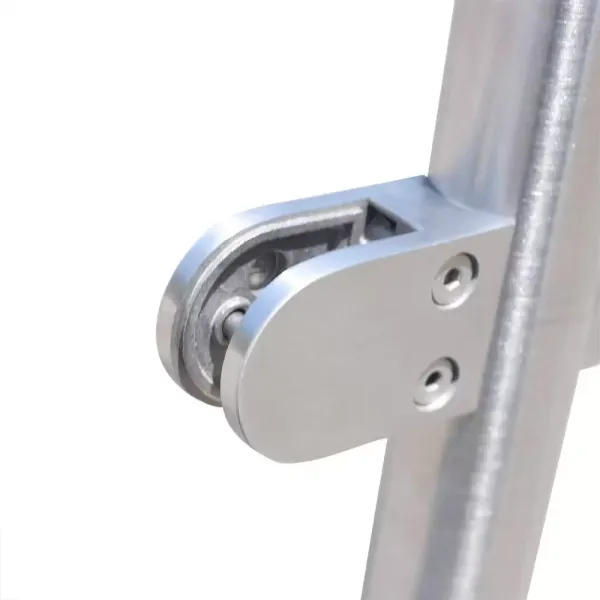 316 roestvrijstalen relingpaal 110 cm Premium hekwerk met glasklemmen toepasbaar 8-12 mm