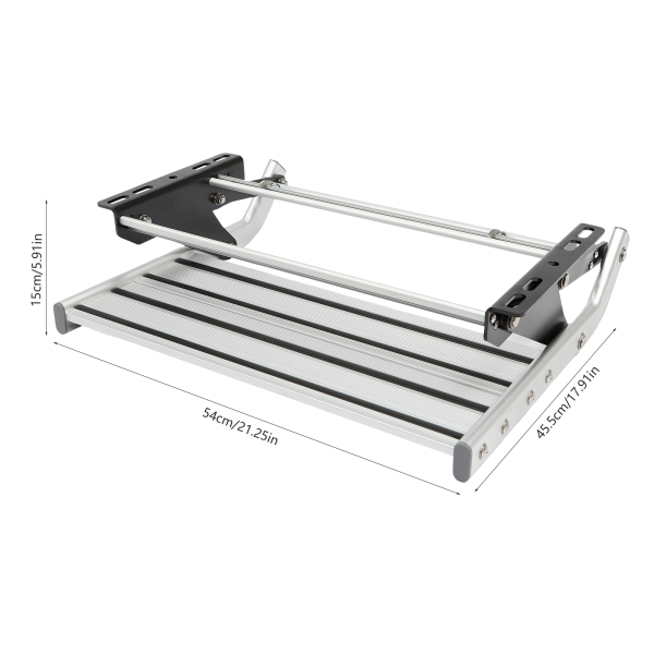 Handmatige toegang gemaakt van aluminiumlegering Stap Camper Stap Camping Instap Stap voor campers, reisaanhangers